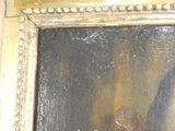 une photo d'un tableau représentant une femme tenant une rose à la main