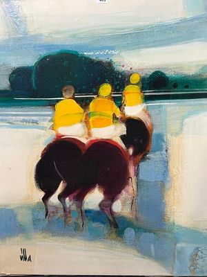 Aldo VILLA (1939-2019) " L'Entrainement"