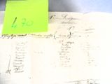 une feuille de papier posée sur une table, sur laquelle est collé un post-it jaune