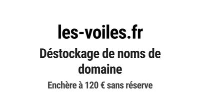 Nom de domaine les-voiles.fr. Catégorie: Sport et fitness.