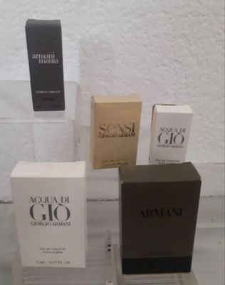 ARMANI lot de 5 miniatures