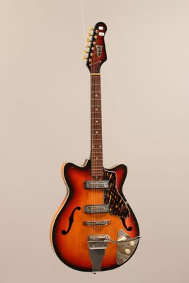 Guitare Archtop électroacoustique hollowbody, portant écusso… - Photo 1
