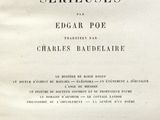 the front cover of a book with a black and white image of the title
