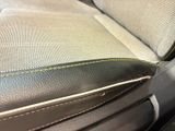 a close up of a seat in a car