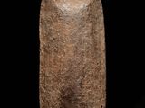 an image of a stone object on a black background