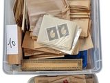 a container with a lot of mail inside of it