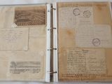 an old book with a lot of writing on it