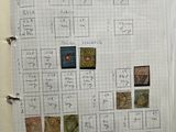 a book with a bunch of stamps on it