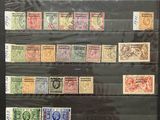 a picture of a picture of a collection of stamps on display