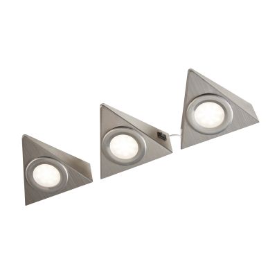 10 / Lot de 3 spots LED encastrables - HUETTER - Argen…