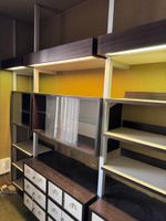 Importante bibliothèque modulaire en mélaminé façon noyer et… (photo 5)