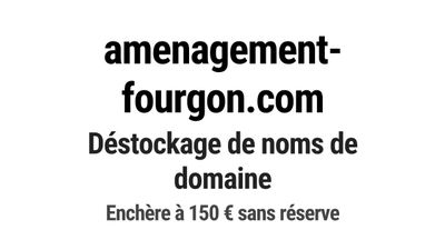 Nom de domaine amenagement-fourgon.