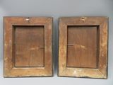 paire de cadres anciens en bois