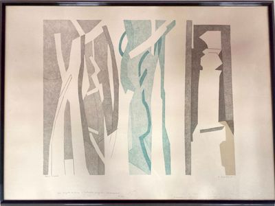 André BEAUDIN (1895-1979). Composition abstraite, 1971. Lith…