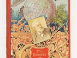 un vieux livre avec l'image d'un homme dessus