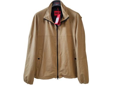 Blouson zippé pour homme BOSS en suédine camel, T. - Photo 1