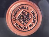 a close up of a bottle of wine with a label on it