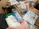 a cardboard box full of items that are in it