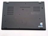the back of a laptop with the bottom panel removed
