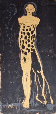 Axel CASSEL (1955-2015) Sans titre (personnage debout).