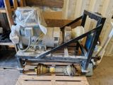 une machine posée sur une palette