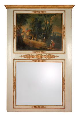 une image représentant un miroir et un tableau accroché au mur