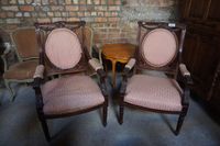 2 fauteuils anciens de style Louis XVI - acajou - joliment s…
