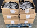 several boxes are stacked on top of each other on a pallet