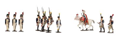 C.B.G. Mignot. 1er Empire. Réunion Figurines et boites.