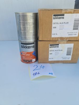 Ensemble comprenant 18 bidons de 1 litre de lasure de protec…