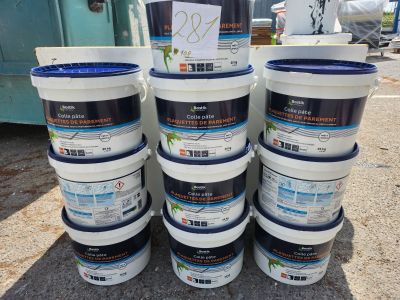 Lot de 10 seaux de colle pâte Bostik Plaquettes de Parement …