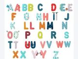 une image représentant les lettres de l'alphabet, réalisées en tissu