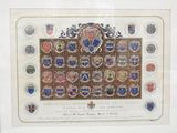 une photo d'un tableau encadré représentant un blason