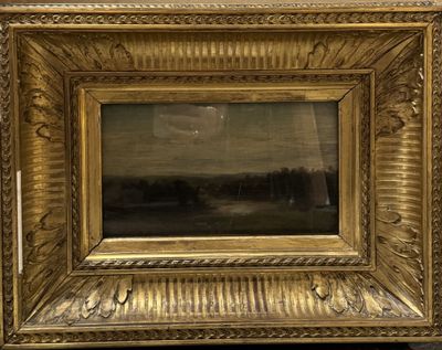an image of a painting of a landscape in a gold frame