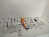 a lot of electronic devices that are sitting on a table