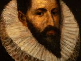 portrait of a man with a beard and a ruffled collar