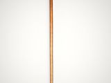 an old cane with a wooden handle on a white background
