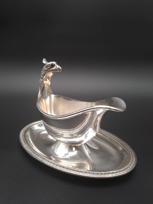 Saucière Ronde Christofle Gallia – Métal Argenté, état Correct