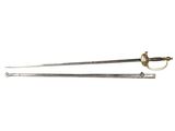 a close up of a pair of swords on a white background