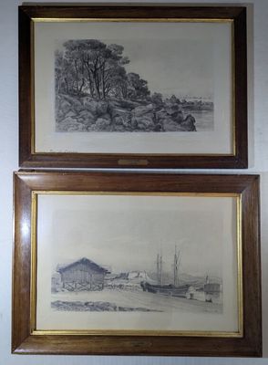 Louis FAVRE (1830-1909), une paire de paysages des Alpes Mar…