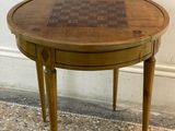 an image of a small table with a chess board on top of it