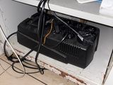 a bunch of wires that are on a shelf