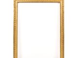 gold picture frame isolated on a white background