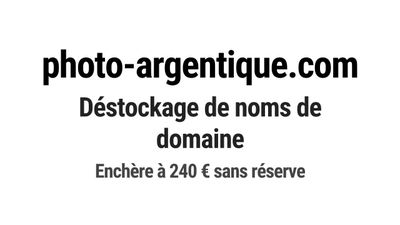 Nom de domaine photo-argentique.
