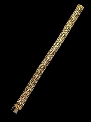 Bracelet en or jaune 18K (poinçon charançon). - Photo 1