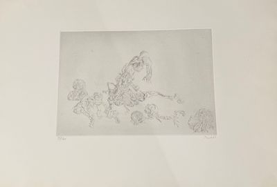 une image représentant le dessin d'une femme assise sur un banc