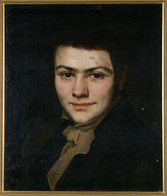 École FRANCAISE vers 1840 Portrait de jeune homme Toile