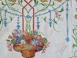 a picture of a painting on the wall of a building