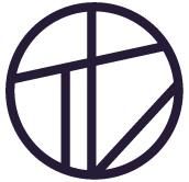 the logo of a church with a cross in the middle of it