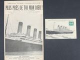 une vieille carte postale sur laquelle figure l'image d'un bateau et une carte postale sur laquelle figure l'image d'un bateau
